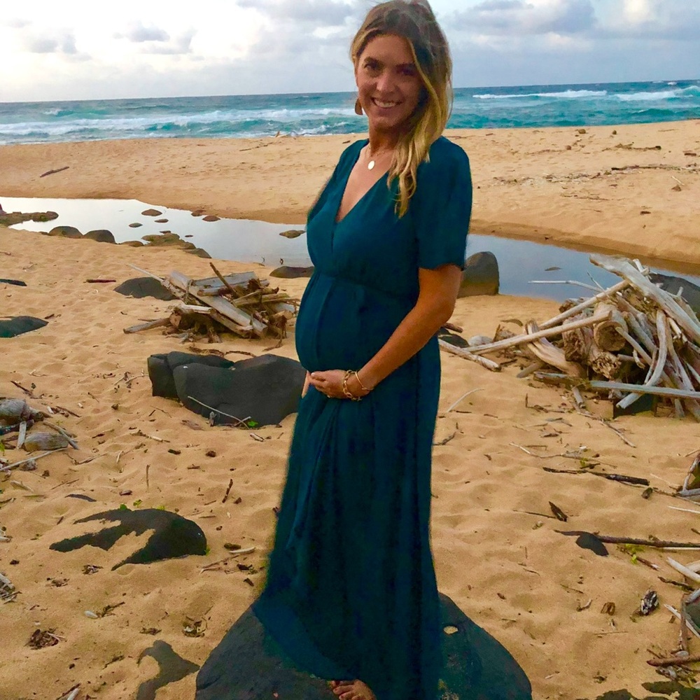Show Me Tour Mimu Teal Maxi Dress